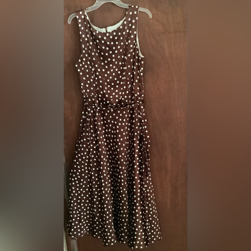 Brown w/ White Polkadots